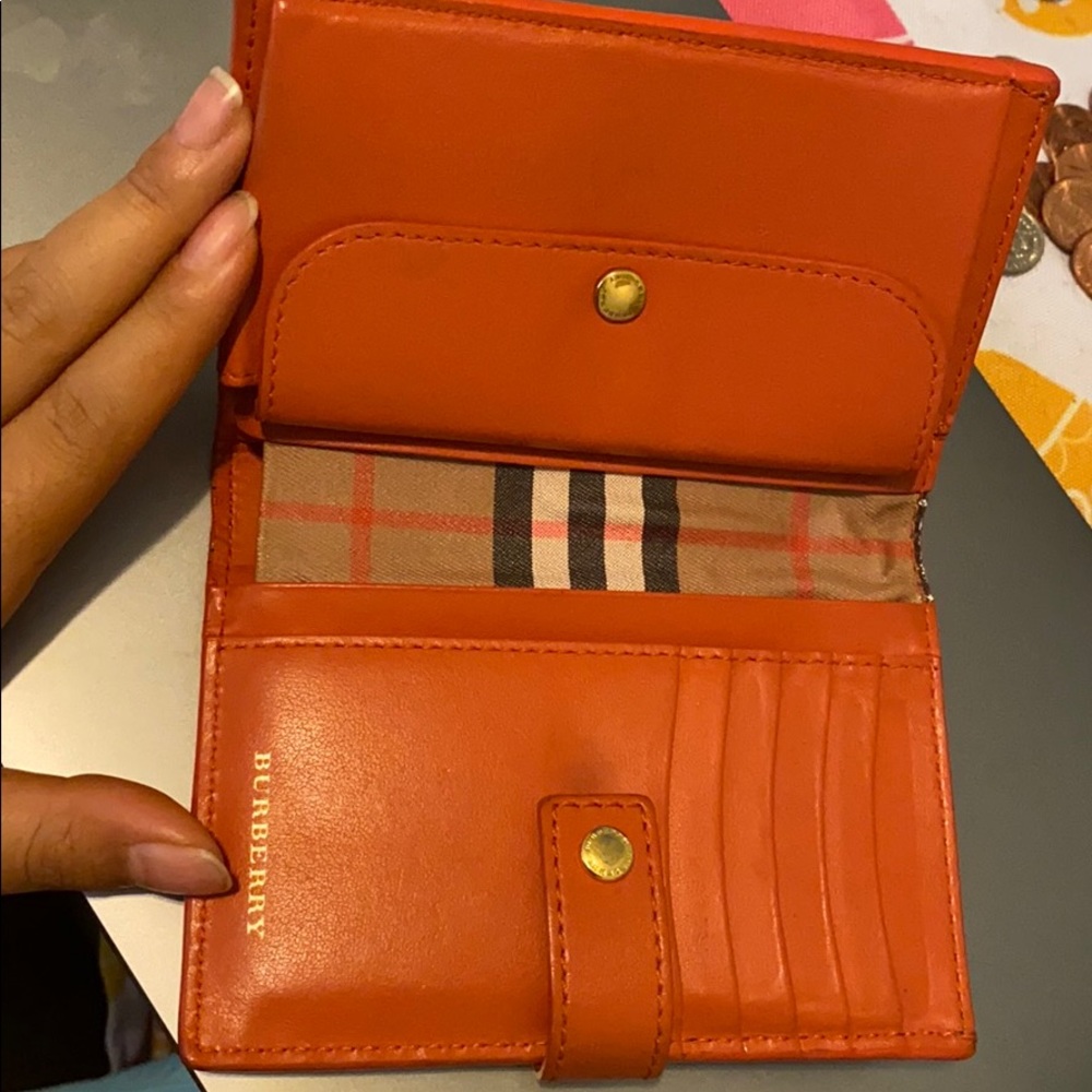 Burberry -Folding Wallet-Orange - Small - Picture 3 of 7